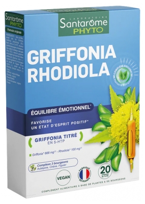 Santarome Griffonia Rhodiola 20 Ampoules