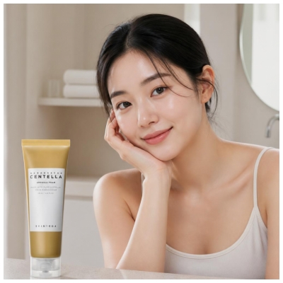 Skin1004 Madagaskaro Centella Ampulės putojantis prausiklis 125 ml