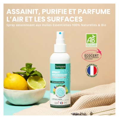 Santarome Spray Assainissant aux 20 Huiles Essentielles Bio 200 ml