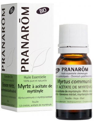 Pranarôm Bioloģiskā Mirte ar Mirtēnilacetātu Ēteriskā Eļļa (Myrtus communis CT myrtenylacetaat) Bio 10 ml