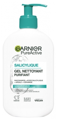 Gel de Curățare Purifiant cu Acid Salicilic Garnier PureActive 250 ml