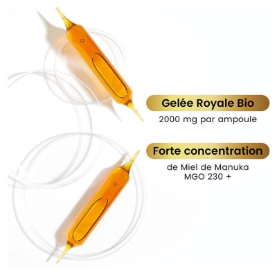 Santarome Bio Gelée Royale 2000 Miel de Manuka Bio 20 Ampoules