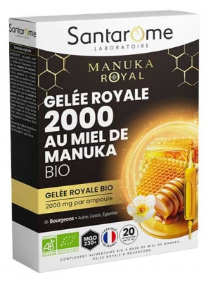 Santarome Bio Royal Jelly 2000 Bio Manuka Honey 20 Ampoules