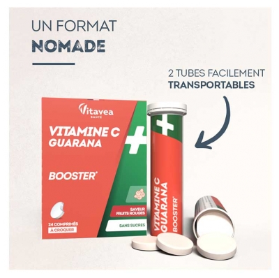 Vitavea Vitamine C Guarana 24 Comprimés à Croquer