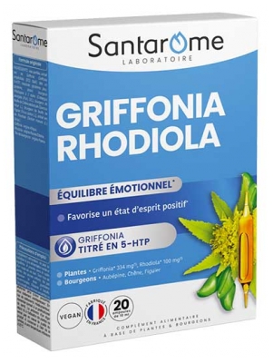 Santarome Griffonia Rhodiola 20 Phials