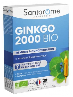 Santarome Bio Ginkgo Bio 2000 20 Ampułek