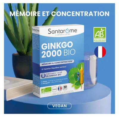 Santarome Ginkgo 2000 Bio 20 Ampoules