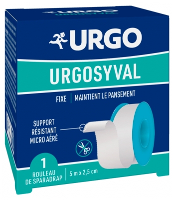 Urgo Urgosyval Esparadrapo de Tecido Branco 5 m x 2,5 cm