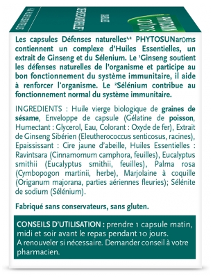 Phytosun Arôms Aromadoses Défenses Naturelles 30 Capsules