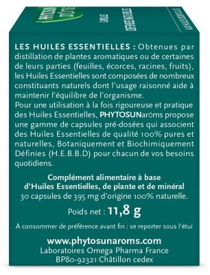 Phytosun Arôms Aromadoses Défenses Naturelles 30 Capsules