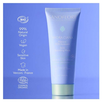 Sanoflore Hydra Ciana Masque SOS Apaisant Bio 75 ml