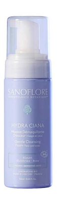 Sanoflore Hydra Ciana Mousse Démaquillante Douceur Bio 150 ml