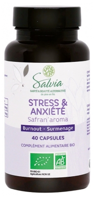 Salvia Nutrition Safran'Aroma Sérénité Bio 40 Capsules