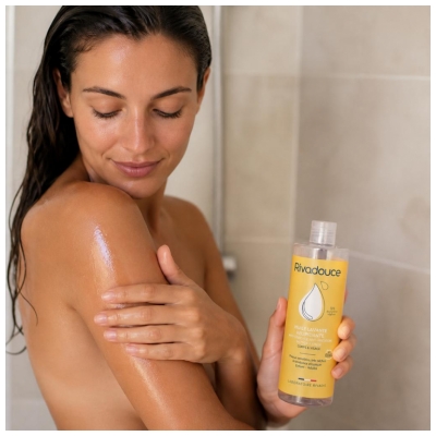 Rivadouce Lipidgenopbyggende Vaskeolie 400 ml