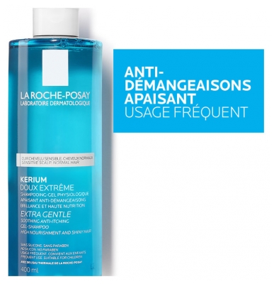 Șampon-Gel Fiziologic La Roche-Posay Kerium Doux Extreme 400 ml