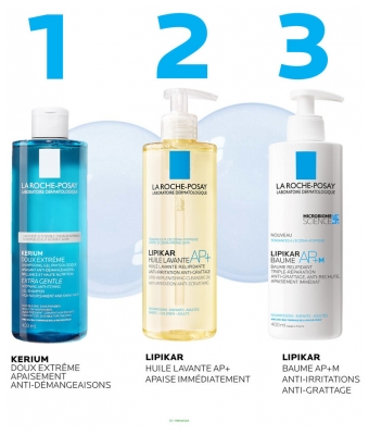 Șampon-Gel Fiziologic La Roche-Posay Kerium Doux Extreme 400 ml