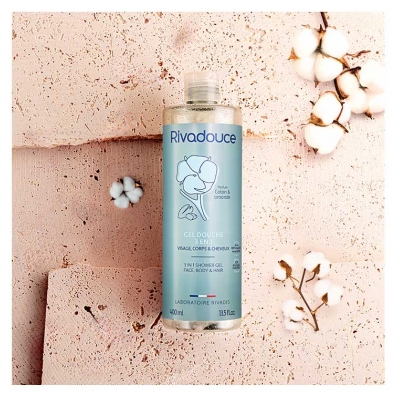 Rivadouce Douchegel 3in1 Katoen & Amandel 400 ml