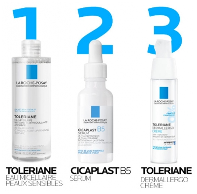 La Roche-Posay Tolériane Eau Micellaire Peaux Sensibles Lot de 2 x 400 ml