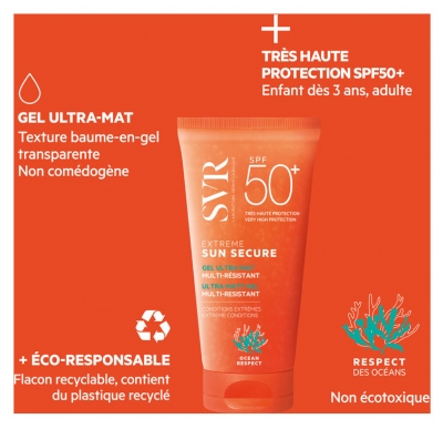 SVR Sun Secure Extreme Gel Ultra Mat Multi-Résistant SPF50+ 50 ml