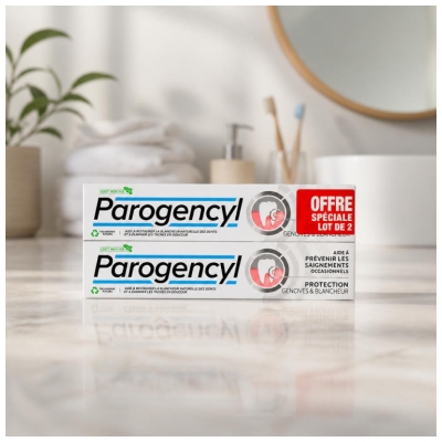 Parogencyl Gum Health White 2 x 75 ml iepakojums