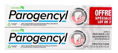 Parogencyl Prevenzione Gengive Sbiancante Confezione da 2 x 75 ml