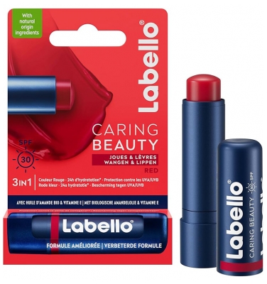 Labello Baume à Lèvres Caring Beauty SPF30 4,8 g - Teinte : Red