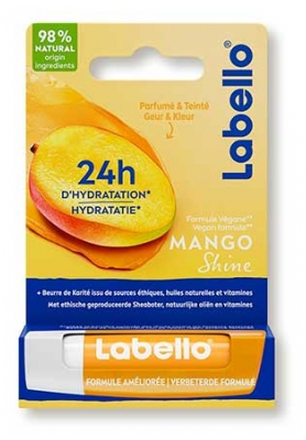 Labello Hydraterende Lippenbalsem Shine 4,8 g - Smaak: Mango