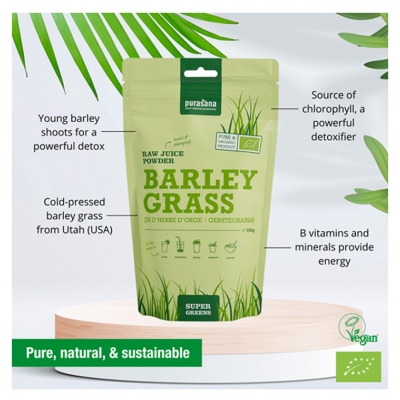 Purasana Organic Barley Grass Juice Powder 200g