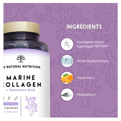 N2 Natural Nutrition Collagène Marin Acide Hyaluronique 150 Capsules