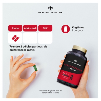 N2 Natural Nutrition Testosterone Booster 90 Capsules