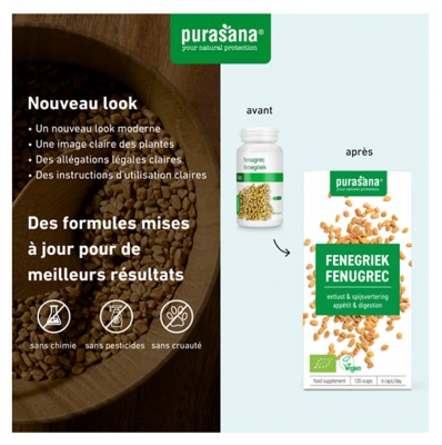 Purasana Fenugrec Bio 120 Gélules