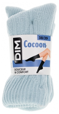 DIM Chaussettes Cocoon Bleu Ciel