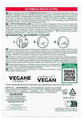 Garnier PureActive Pimple Patch Ultra 22 Patchs Hydrocolloïdes