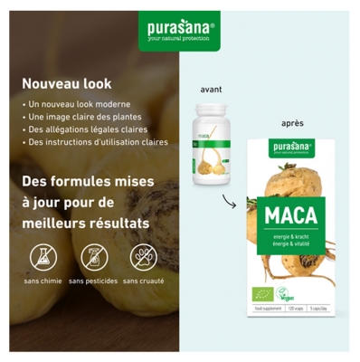 Purasana Maca Bio 120 Gélules