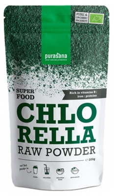 Purasana Økologisk Chlorella Pulver 200 g