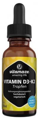 Vitamaze D3 + K2 -vitamiini 50 ml