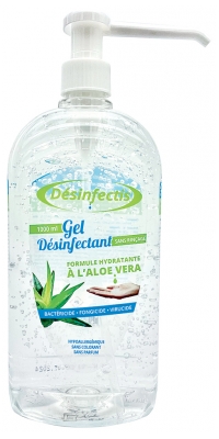 Désinfectis Gel Desinfectante Sin Enjuague de Aloe Vera 1 L