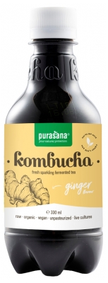 Purasana Kombucha Biologische Gembersmaak 330 ml
