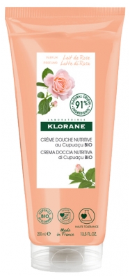 Klorane Crema Doccia Nutriente con Latte di Rosa di Cupuaçu Biologico 200 ml