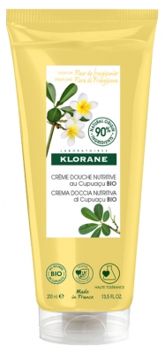 Klorane Närande Duschkräm med Ekologisk Cupuaçu Frangipanilblomma 200 ml