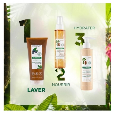 Klorane Gel Douche Nutritif au Cupuaçu Bio Fève de Tonka 200 ml