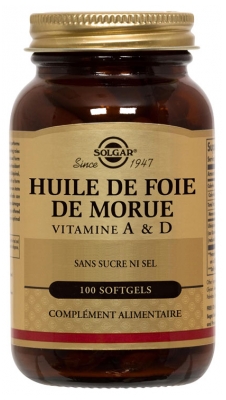 Solgar Aceite de Hígado de Bacalao 100 Cápsulas