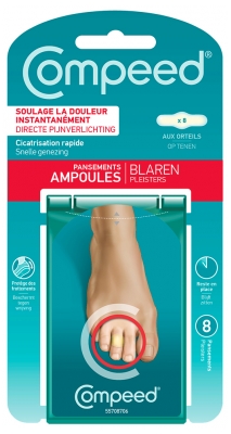 Compeed Plasturi pentru Bătături la Degetele de la Picioare 8 Plasturi