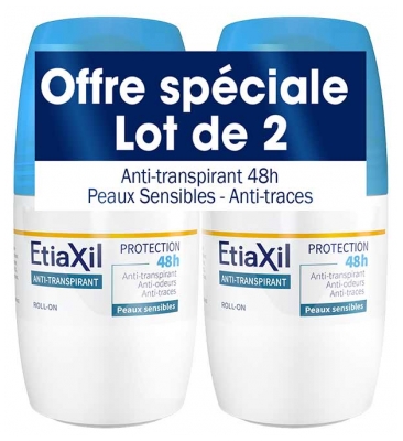 Etiaxil Desodorante Antitranspirante 48H Roll-on Lote de 2 x 50 ml