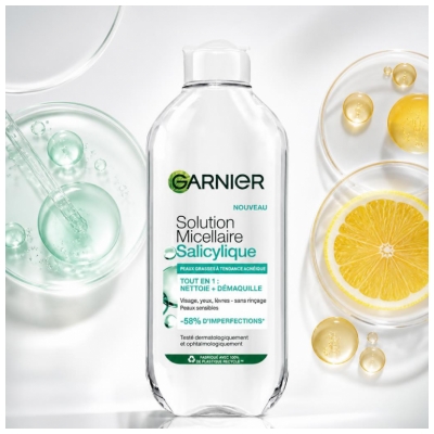 Garnier Salicylsyra Micellärvatten Allt-i-ett 400 ml