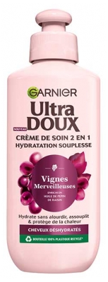 Garnier Ultra Blød 2-i-1 Plejende Creme Vidunderlige Vinstokke Hydrering Smidighed 200 ml
