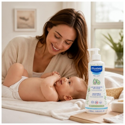 Mustela Prausimosi pienelis be skalavimo 500 ml