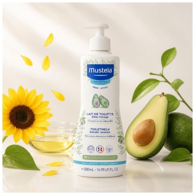 Mustela Rensende Mælk Uden Skylning 500 ml