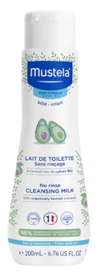 Mustela Kosteuttava Puhdistusneste Huuhtelua Vaatimatta 200 ml