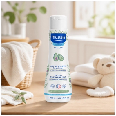 Mustela Mleko za čiščenje brez izpiranja 200 ml
